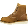 image:imageCarhartt 6 Waterproof Moc Toe Boots for Women  Premium Rugged Leather Goodyear Welt Insite Tech Comfort Footbed and DualDensity Rubber OutsoleLight Brown