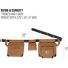 image:imageCarhartt 7 Pocket Tool Belt Carhartt Brown  Padded Rugged Tool Belt with Tool amp Fastener Storage Pockets 7 PocketCarhartt Brown
