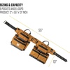 image:imageCarhartt 7 Pocket Tool Belt Carhartt Brown  Padded Rugged Tool Belt with Tool amp Fastener Storage Pockets 7 PocketCarhartt Brown