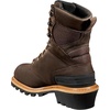 image:imageCarhartt 8 Waterproof Leather Logger Boot  Composite Toe Work Boots for Men with Goodyear Welt SlipResistant Outsole EH RatedCrazy Horse Brown