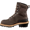 image:imageCarhartt 8 Waterproof Leather Logger Boot  Composite Toe Work Boots for Men with Goodyear Welt SlipResistant Outsole EH RatedCrazy Horse Brown