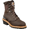 image:imageCarhartt 8 Waterproof Leather Logger Boot  Composite Toe Work Boots for Men with Goodyear Welt SlipResistant Outsole EH RatedCrazy Horse Brown