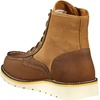 image:imageCarhartt Footwear FW6035 Moc Toe Wedge BootBrown Leather  Tan Duck
