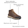 image:imageCarhartt Mens 6 Inch Moc Toe Wedge Work Boots Soft Toe  Premium nubuck leather upper offers lasting durability for everyday workDark Brown Oil Tanned