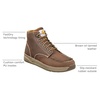 image:imageCarhartt Mens CMX4023 Lightweight Wedge Moc Toe ChukkaBrown