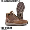 image:imageCarhartt Mens CMX4023 Lightweight Wedge Moc Toe ChukkaBrown Oil Tanned Leather
