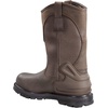 image:imageCarhartt Mens Heritage WP 11 Steel Toe Wellington  100 Leather AbrasionResistant Safety Toe amp Cushioned PU Comfort Waterproof Electrical Hazard ProtectionBrown Oil TanBrown Coated