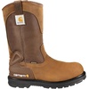 image:imageCarhartt Mens Heritage WP 11 Steel Toe Wellington  100 Leather AbrasionResistant Safety Toe amp Cushioned PU Comfort Waterproof Electrical Hazard ProtectionBison Brown Oil Tan