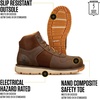 image:imageCarhartt Mens Millbrook Mid Wedge Work Boot  Lightweight Leather Slip Resistant Electrical Hazard Rated Jobsite FootwearBrown  Nano Toe