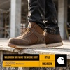 image:imageCarhartt Mens Millbrook Mid Wedge Work Boot  Lightweight Leather Slip Resistant Electrical Hazard Rated Jobsite FootwearBrown  Nano Toe
