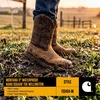 image:imageCarhartt Mens Montana 11 Waterproof Nano Square Toe Wellington Work Boot Light BrownLight Brown  Nano Square Toe