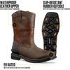 image:imageCarhartt Mens Montana 11 Wellington Work Boots  Waterproof amp WaterResistant Steel Toe amp Soft Toe PullOn Square ToeDark BrownRed Brown