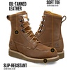 image:imageCarhartt Mens WP 8 Moc Soft Toe Wedge Boot  PU Cushioned Comfort amp Wedge Design SlipResistant Outsole OilTanned Leather Upper Waterproof ProtectionChocolate Brown Oil Tanned