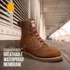 image:imageCarhartt Mens WP 8 Moc Soft Toe Wedge Boot  PU Cushioned Comfort amp Wedge Design SlipResistant Outsole OilTanned Leather Upper Waterproof ProtectionChocolate Brown Oil Tanned