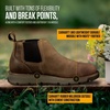 image:imageCarhartt Millbrook 4 Romeo Steel Toe Wedge Work Boot  Work Boots for Men on the Move Oil Tanned Leather Slip amp Electrical Hazard Resistant FastDry and Rain DefenderBrown