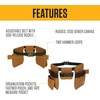 image:imageCarhartt Utility Adjustable Tool Belt Carhartt Brown  Orginizational Durable Adjustable WaterResistant Belt Organizer Adjustable Utility BeltAdjustable Utility Belt Brown