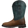 image:imageCarhartt Womens Montana 11 Waterproof Square Toe Wellington Work BootTanTeal
