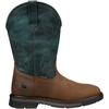 image:imageCarhartt Womens Montana 11 Waterproof Square Toe Wellington Work BootTanTeal