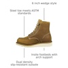 image:imageCarhartt Womens Waterproof 6 Moc Steel Toe Wedge Work BootLight Brown