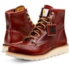 image:imageCarhartt Mens 6 Inch Moc Toe Wedge Work Boots Soft Toe  Premium nubuck leather upper offers lasting durability for everyday workRed Brown