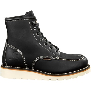 image:imageCarhartt 6 Waterproof Moc Toe Boots for Women  Premium Rugged Leather Goodyear Welt Insite Tech Comfort Footbed and DualDensity Rubber OutsoleBlack