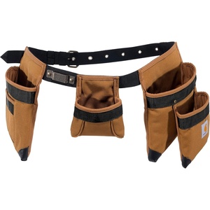 image:imageCarhartt 7 Pocket Tool Belt Carhartt Brown  Padded Rugged Tool Belt with Tool amp Fastener Storage Pockets 7 PocketCarhartt Brown