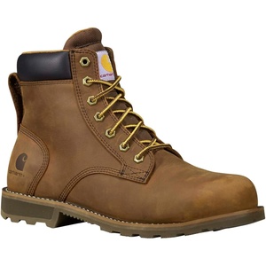 image:imageCarhartt Mens Frontier 6 Water Resistant Steel Toe Work Boot  Arch Support amp MoistureWicking Tech ASTM Compliant Leather Upper SlipResistant Rubber OutsoleBrown