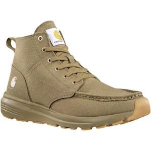 image:imageCarhartt Mens Haslett Moc Toe Canvas Chukka Boots  Lightweight LWD Misole Arch Support Footbed and Fastdry Lining SlipResistant OutsoleKhaki