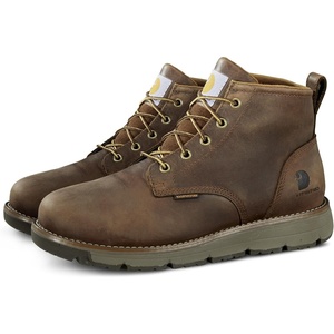 image:imageCarhartt Mens Millbrook WP 5 Wedge Boot  Work Boots for Men Slip amp Electrical Hazard Resistant Breathable Membrane Lightweight EVA Midsole 5 ShaftBrown Oil Tanned