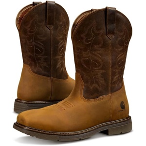 image:imageCarhartt Mens Montana 11 Waterproof Nano Square Toe Wellington Work Boot Light BrownLight Brown  Nano Square Toe