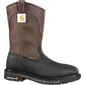 image:imageCarhartt Mens Rugged Flex Square toe 11 Steel Toe WellingtonBrownBlack Leather