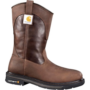 image:imageCarhartt Mens Rugged Flex Square toe 11 Steel Toe WellingtonBrownDark Brown
