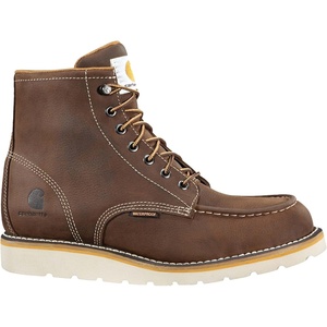 image:imageCarhartt Mens Waterproof 6 Moc Steel Toe Wedge Work BootDark Brown Oil Tanned