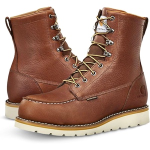 image:imageCarhartt Mens Waterproof 8 Moc Steel Toe Construction Wedge Work BootRedwood