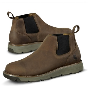 image:imageCarhartt Millbrook 4 Romeo Steel Toe Wedge Work Boot  Work Boots for Men on the Move Oil Tanned Leather Slip amp Electrical Hazard Resistant FastDry and Rain DefenderBrown