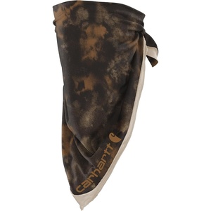 image:imageCarhartt Unisex Adult Force Lightweight BandanaWatercolor Camo PrintbrownDark Brown