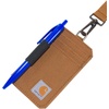 image:imageCarhartt 700D Nylon Duck ID Holder and Lanyard WMesh ID Window for Quick AccessCarhartt Brown