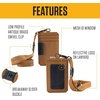 image:imageCarhartt 700D Nylon Duck ID Holder and Lanyard WMesh ID Window for Quick AccessCarhartt Brown