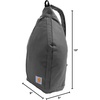 image:imageCarhartt Classic 10L MultiCarry Sling Bag Black  Durable Crossbody Backpack with Side Release Buckle Tablet Sleeve and Adjustable StrapCrossbody Backpack Gravel