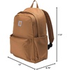 image:imageCarhartt Classic 21L Backpack Carhartt Brown  Classic Laptop WaterResistant Pack with 15 Laptop Sleeve and Organizational CompartmentsCarhartt Brown