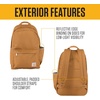 image:imageCarhartt Classic 21L Backpack Carhartt Brown  Classic Laptop WaterResistant Pack with 15 Laptop Sleeve and Organizational CompartmentsRose Tint