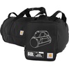 image:imageCarhartt Classic Round Duffel with Utility Pouch HeavyDuty WaterResistant Packable Gear Bag for Jobsite Gym and TravelBlack