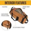 image:imageCarhartt Classic Round Duffel with Utility Pouch HeavyDuty WaterResistant Packable Gear Bag for Jobsite Gym and TravelBlack