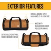 image:imageCarhartt Classic Round Duffel with Utility Pouch HeavyDuty WaterResistant Packable Gear Bag for Jobsite Gym and TravelBlack