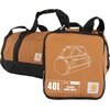 image:imageCarhartt Classic Round Duffel with Utility Pouch HeavyDuty WaterResistant Packable Gear Bag for Jobsite Gym and TravelCarhartt Brown