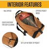 image:imageCarhartt Classic Round Duffel with Utility Pouch HeavyDuty WaterResistant Packable Gear Bag for Jobsite Gym and TravelGravel