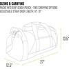 image:imageCarhartt Classic Round Duffel with Utility Pouch HeavyDuty WaterResistant Packable Gear Bag for Jobsite Gym and TravelPort