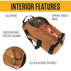image:imageCarhartt Classic Round Duffel with Utility Pouch HeavyDuty WaterResistant Packable Gear Bag for Jobsite Gym and TravelPort