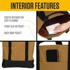 image:imageCarhartt Classic Vertical Open Tote Bag Durable Water Repellent Material WHand and Shoulder StrapsBlack