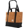 image:imageCarhartt Classic Vertical Open Tote Bag Durable Water Repellent Material WHand and Shoulder StrapsCarhartt Brown